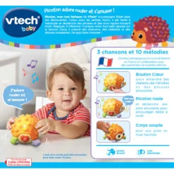 VTECH BABY Picoton, Mon Lumi Hérisson - Jouet D'éveil -VTECH BABY Boutique 80 550205 dos boite