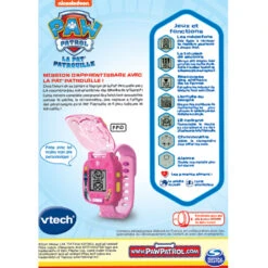 VTech Pat Patrouille - La Montre-jeu Interactive De Stella 9 VTech Pat Patrouille - La Montre-jeu Interactive De Stella -VTECH BABY Boutique 80 551685 dos boite