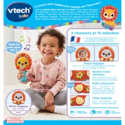 VTECH BABY Hochet Miroir Lumi Lion 11 VTECH BABY Hochet Miroir Lumi Lion -VTECH BABY Boutique 80 551805 dos boite
