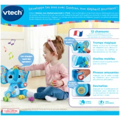 VTech Gontran, Mon éléphant Gourmand 19 VTech Gontran, Mon éléphant Gourmand -VTECH BABY Boutique 80 552705 dos boite