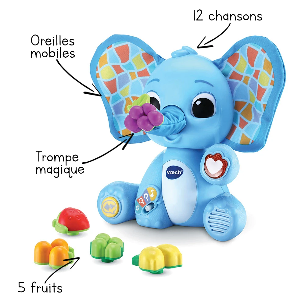 VTech Gontran, Mon éléphant Gourmand 2 VTech Gontran, Mon éléphant Gourmand – Image 2