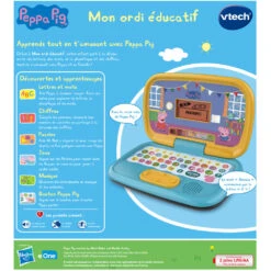 VTech Peppa Pig - Mon Ordi éducatif -VTECH BABY Boutique 80 553505 dos boite