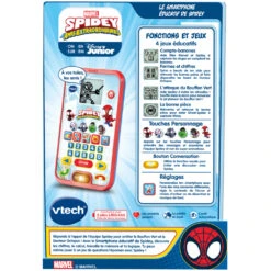 VTech Le Smartphone éducatif De Spidey -VTECH BABY Boutique 80 554405 dos boite