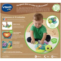 VTECH BABY Juju, Maman Tortue éveil Des Sens 15 VTECH BABY Juju, Maman Tortue éveil Des Sens -VTECH BABY Boutique 80 554805 dos boite
