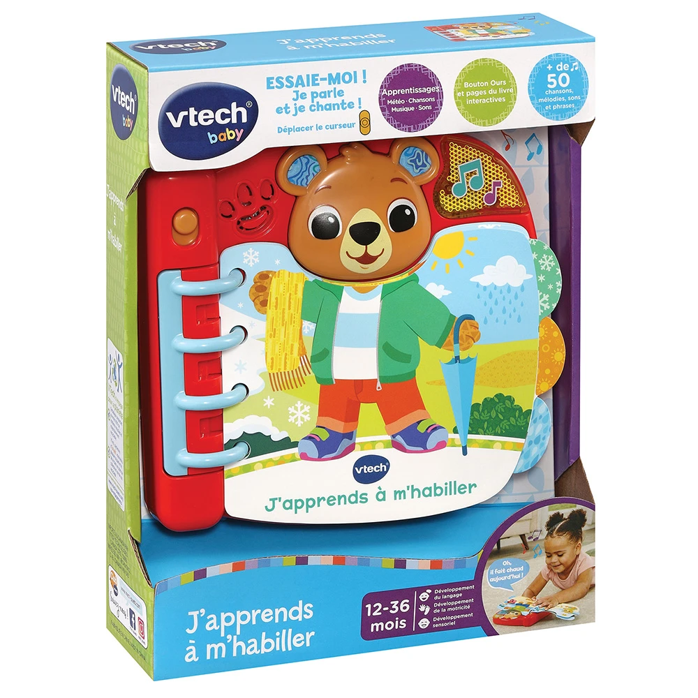 VTECH BABY Livre Interactif - J'apprends à M'habiller 10 VTECH BABY Livre Interactif - J'apprends à M'habiller – Image 10