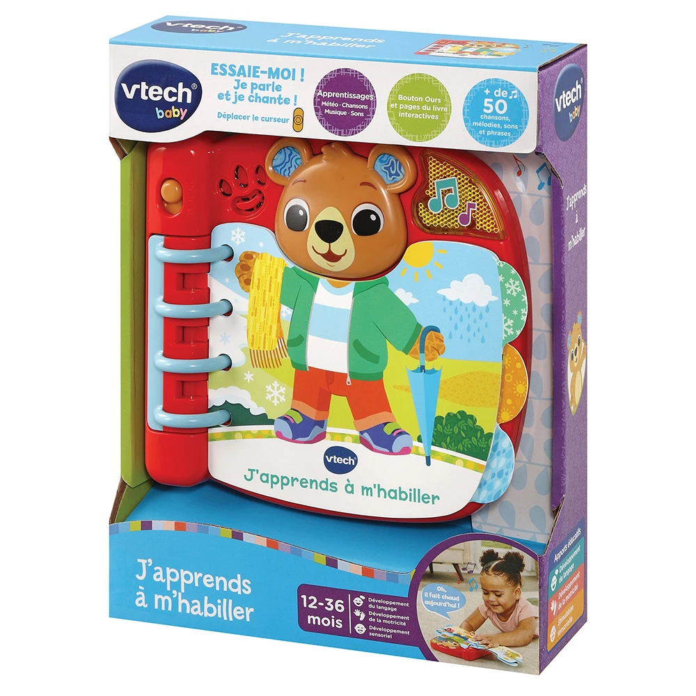 VTECH BABY Livre Interactif - J'apprends à M'habiller 8 VTECH BABY Livre Interactif - J'apprends à M'habiller – Image 8