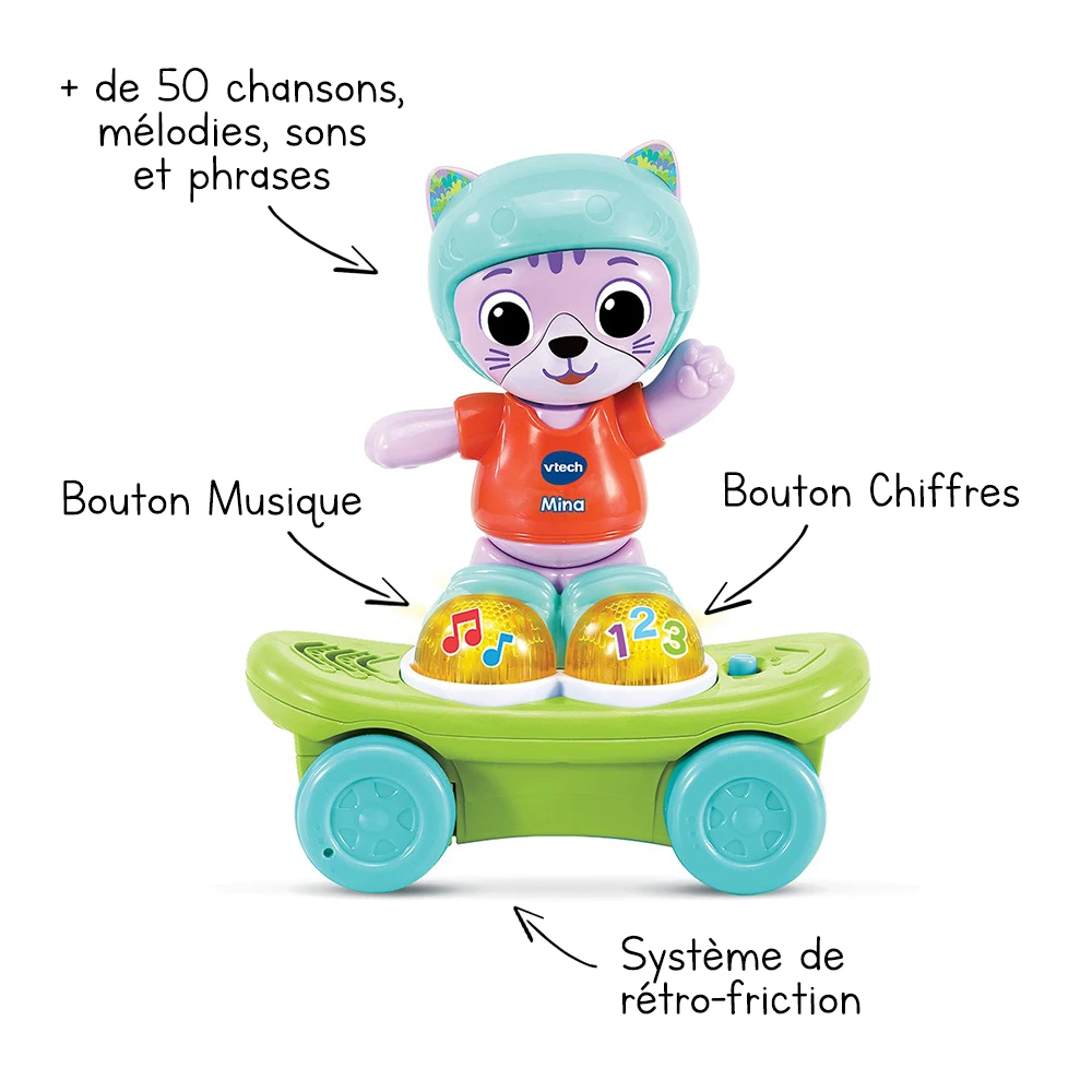 VTECH BABY Mina, Mon Chat Rouli'golo 2 VTECH BABY Mina, Mon Chat Rouli'golo – Image 2