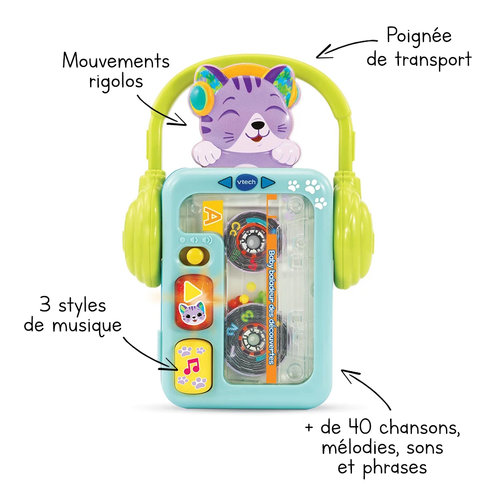 VTECH BABY Baby Baladeur Des Découvertes 2 VTECH BABY Baby Baladeur Des Découvertes – Image 2