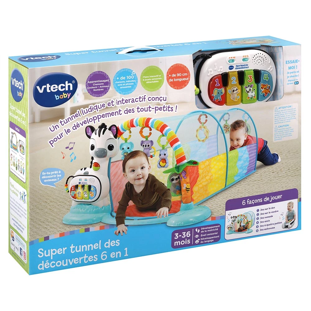 VTECH BABY Super Tunnel Des Découvertes 6 En 1 10 VTECH BABY Super Tunnel Des Découvertes 6 En 1 – Image 10