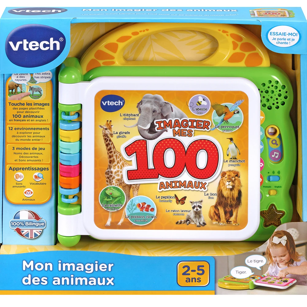 VTECH BABY Mon Imagier Des Animaux Bilingue 5 VTECH BABY Mon Imagier Des Animaux Bilingue – Image 5