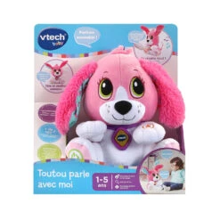 VTECH BABY Toutou Parle Avec Moi Rose - Peluche Interactive 12 VTECH BABY Toutou Parle Avec Moi Rose - Peluche Interactive -VTECH BABY Boutique 80 610155 6