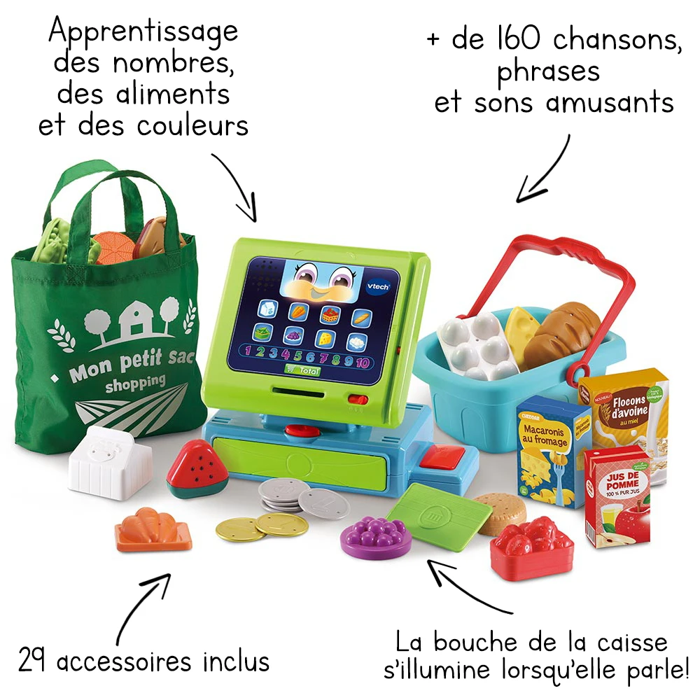 Caisse Enregistreuse Interactive Maxi Shopping 2 Caisse Enregistreuse Interactive Maxi Shopping – Image 2