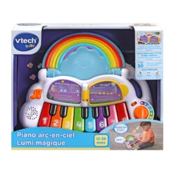 VTECH BABY Piano Arc En Ciel Lumi Magique - Piano Pour Bébé -VTECH BABY Boutique 80 612405 PACKAGE RECTO 1