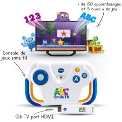 VTech ABC Smile TV - Ma Première Console TV éducative -VTECH BABY Boutique 80 613265 flC3A8ches