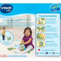 VTECH BABY Rouli Livre Papillon - Baby Loulous -VTECH BABY Boutique 80 613405 rouli livre dos