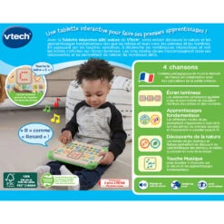 VTech Tablette éducative ABC Nature 11 VTech Tablette éducative ABC Nature -VTECH BABY Boutique 80 613505 dos boite