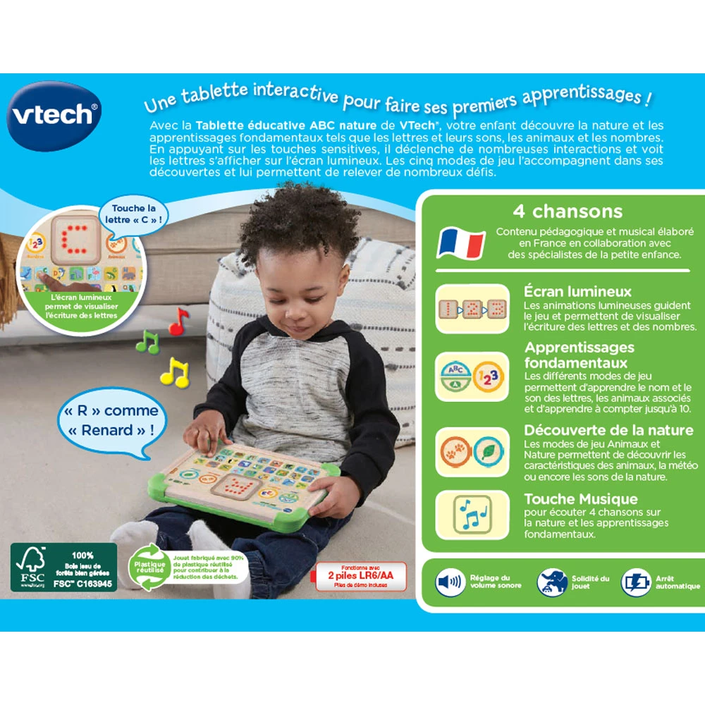 VTech Tablette éducative ABC Nature 6 VTech Tablette éducative ABC Nature – Image 6