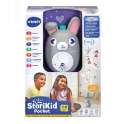 VTech Boîte à Histoires Interactive Portable StoriKid Pocket Gris -VTECH BABY Boutique 80 613765 PACKAGE RECTO 1