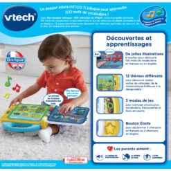 VTECH BABY Mon Imagier Bilingue - 100 Véhicules -VTECH BABY Boutique 80 614845 dos boite