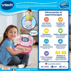 VTech Clic, Mon Ami L'ordi Rose -VTECH BABY Boutique 80 615155 dos boite