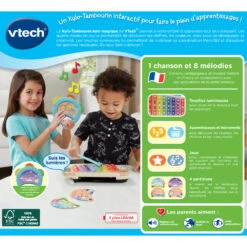 VTech Xylo-Tambourin Lumi Magique -VTECH BABY Boutique 80 615605 dos boite
