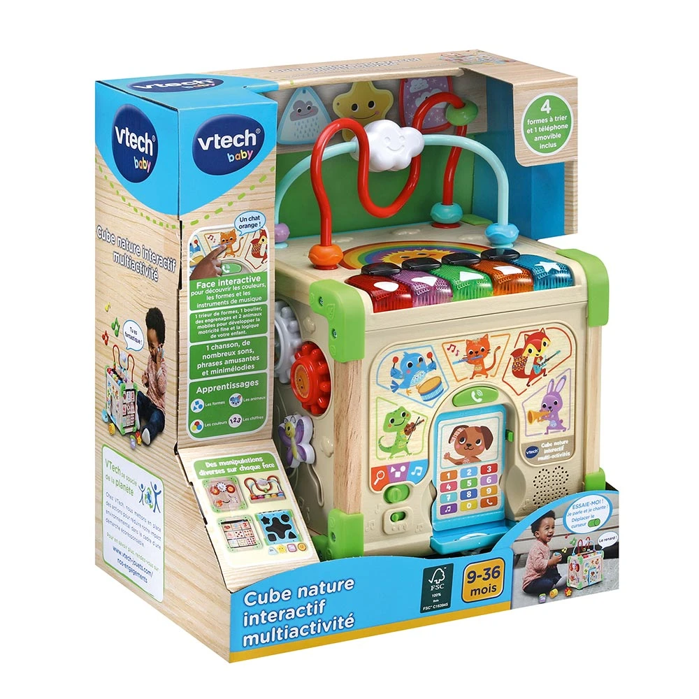 VTECH BABY Cube Nature Interactif Multiactivité 8 VTECH BABY Cube Nature Interactif Multiactivité – Image 8