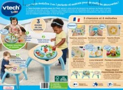 VTECH BABY Table D'activités évolutive Nature -VTECH BABY Boutique 80 617205 dos boC3AEte