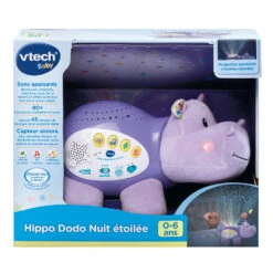 VTECH BABY Veilleuse Bébé Hippo Dodo Nuit Etoilée -VTECH BABY Boutique hippo dodo nuit etoilee boite
